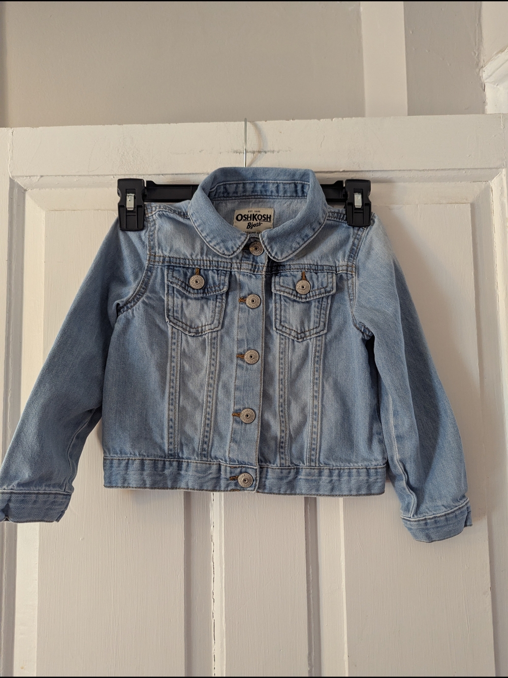 OshKosh B'gosh Light Blue Kids Denim Jacket with Button Front